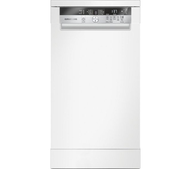 Preview of the first image of GRUNDIG SLIMLINE WHITE A++ FREESTANDING DISHWASHER-NEW.