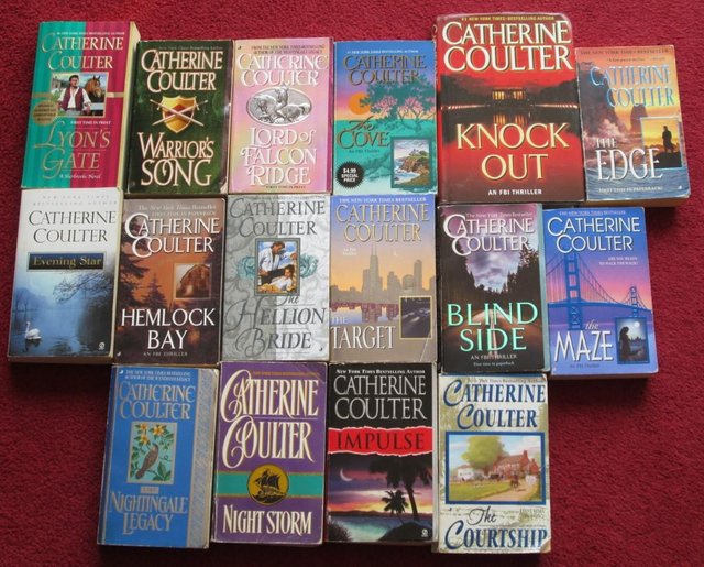 Preview of the first image of CATHERINE COULTER BKS, selection, titles in description, gc.