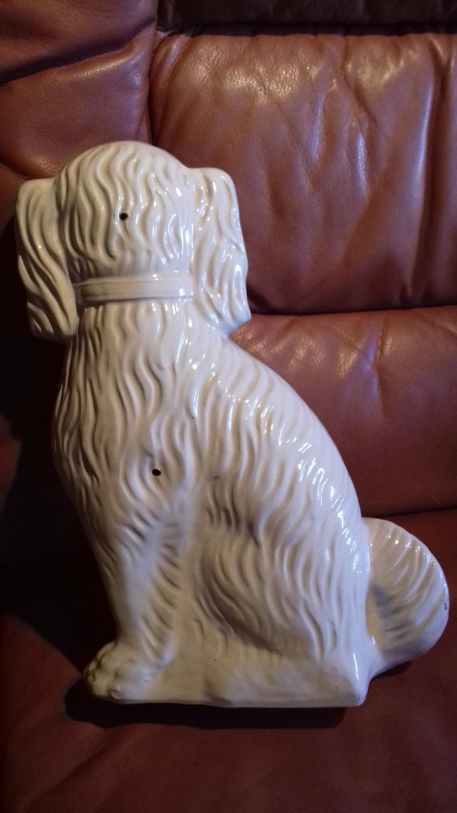 Image 2 of Large staffordshire pottery dog