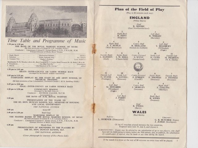 Image 2 of England v Wales schools  April 23rd 1955 football programme