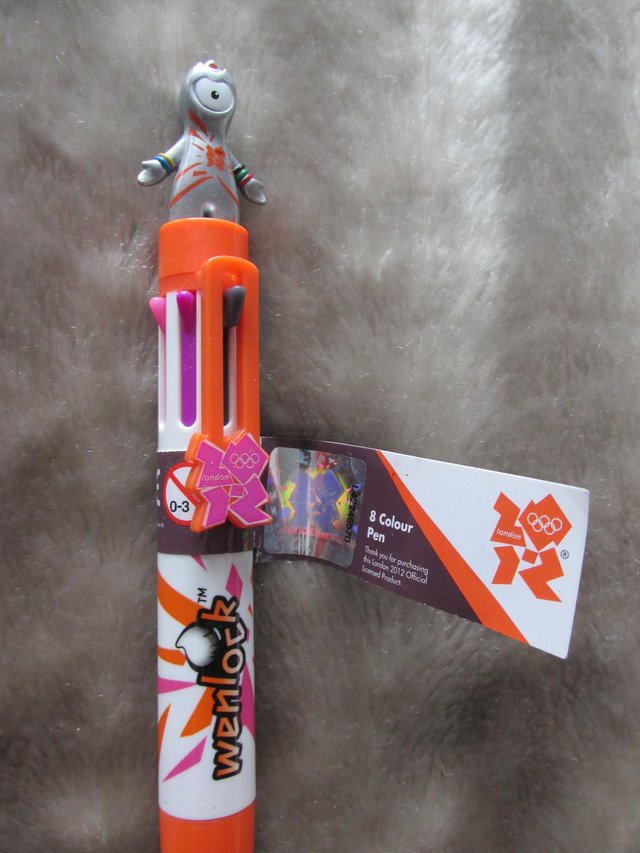 Preview of the first image of OLYMPICS 2012 LONDON - WENLOCK PEN BRAND NEW WITH LABEL.