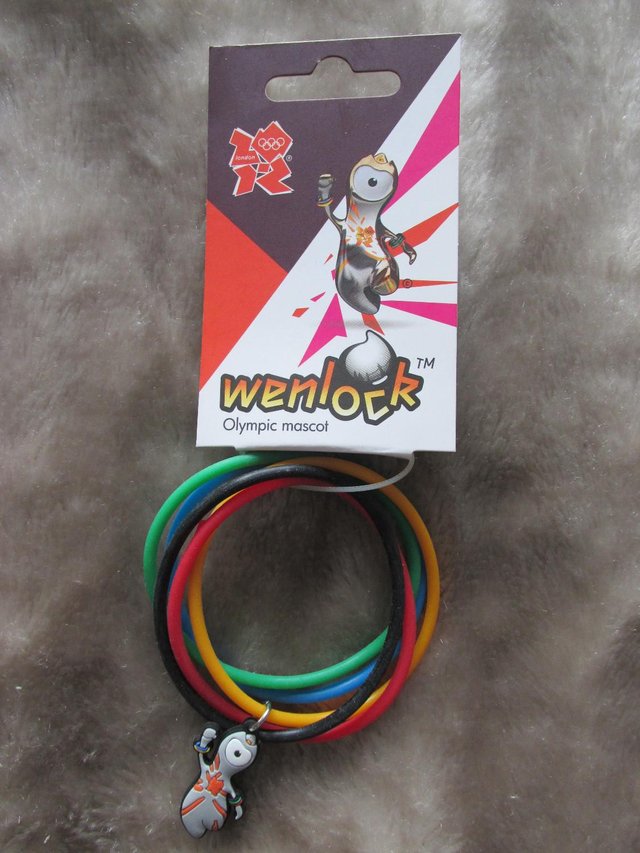 Preview of the first image of OLYMPICS 2012 LONDON WENLOCK BRACELETS BRAND NEW WITH TAG.