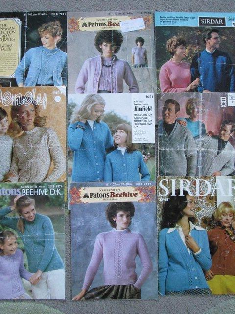 Preview of the first image of Assorted Knitting patterns (Incl P&P).