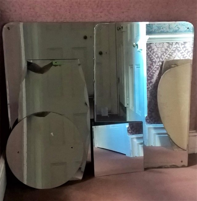Image 3 of collection of five mirrors all come in second hand condition