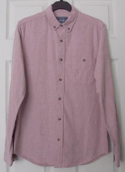 Preview of the first image of Lovely Mens Dusky Pink Shirt By Topman - Sz S  B16.
