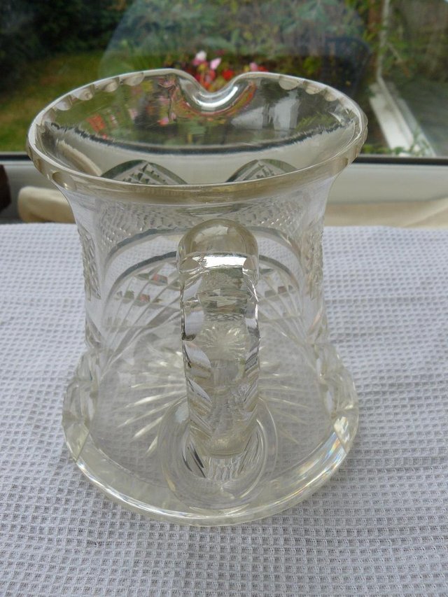 Image 2 of Large vintage/antique cut glass water jug