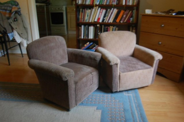 Preview of the first image of Pair of small scale (child's) armchairs-.