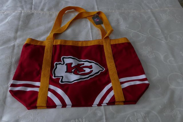 Preview of the first image of Brand New and Unused Kansas City Chiefs Bag.