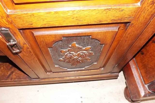 Image 6 of dog kennel sideboard in oak vintage item