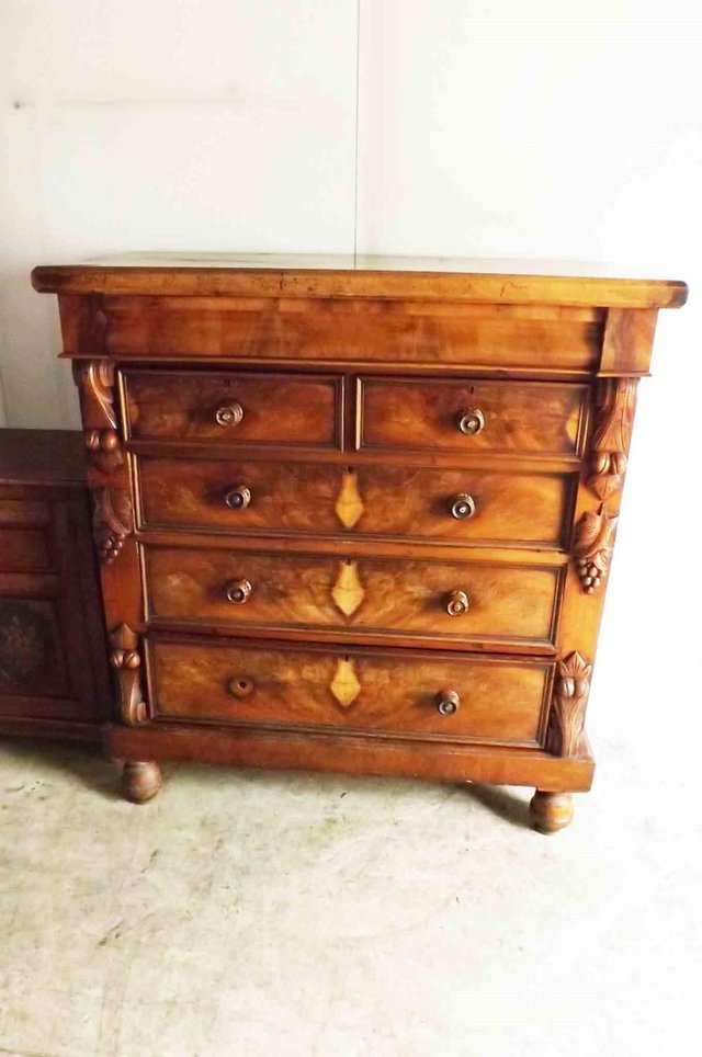 Preview of the first image of antique chest of draw's mahogany Scotch chest of large draws.