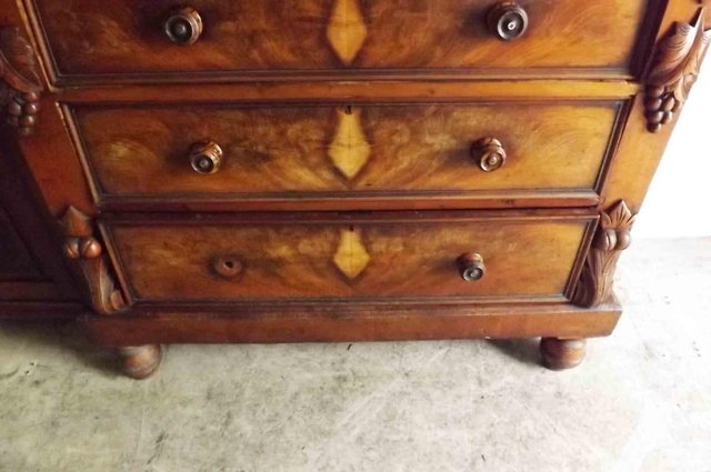 Image 3 of antique chest of draw's mahogany Scotch chest of large draws
