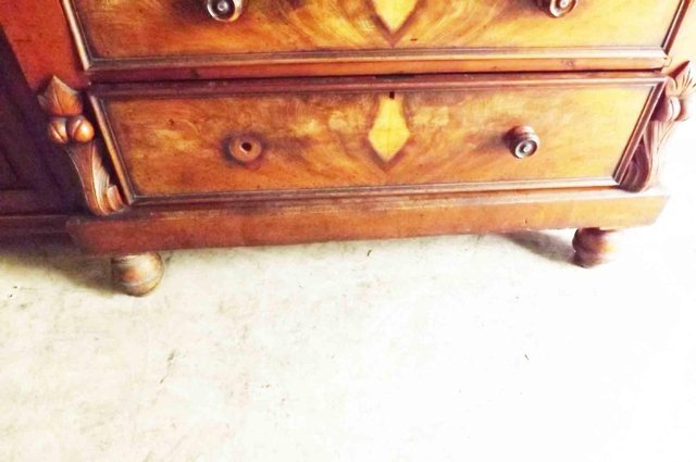 Image 10 of antique chest of draw's mahogany Scotch chest of large draws
