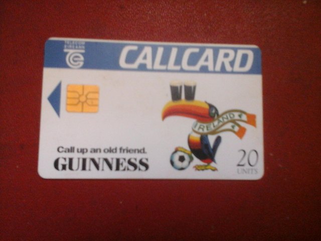 Preview of the first image of Guinness Ireland 1994 World cup Phonecard.