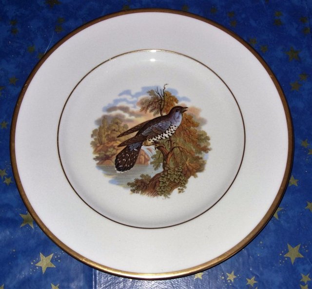 Preview of the first image of Large Coalport Cabinet plate "The Cuckoo".