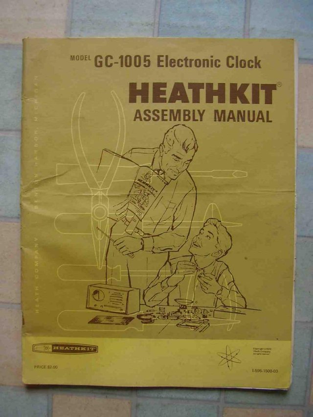 Preview of the first image of Assembly manual for vintage Heathkit GC-1005 digital clock.