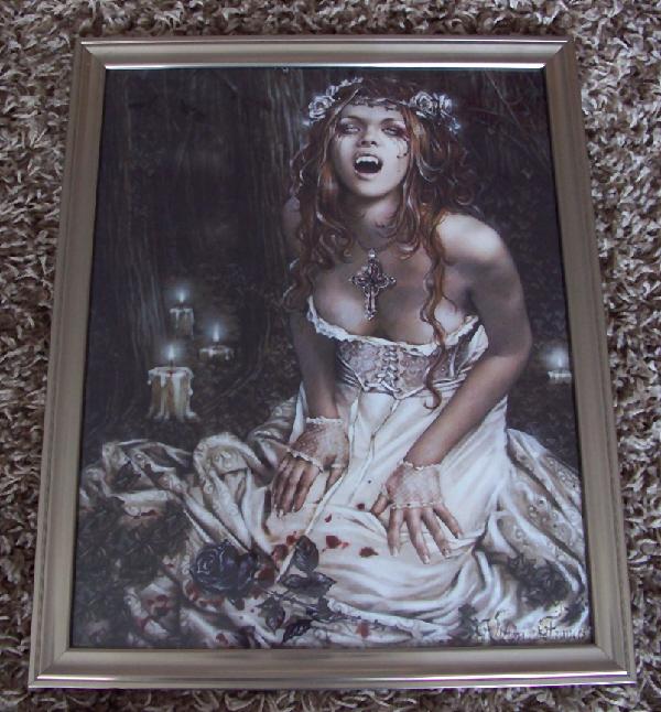 Preview of the first image of Gothic Fantasy Art Framed Print By Victoria Frances.