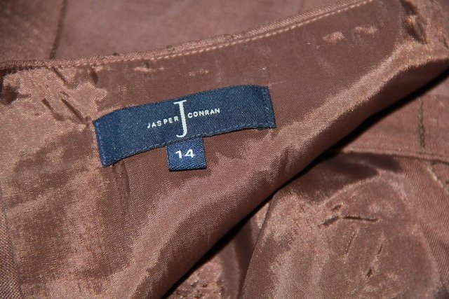 Image 2 of Jasper Conran Mid Brown Linen Halter Neck Top Size 14