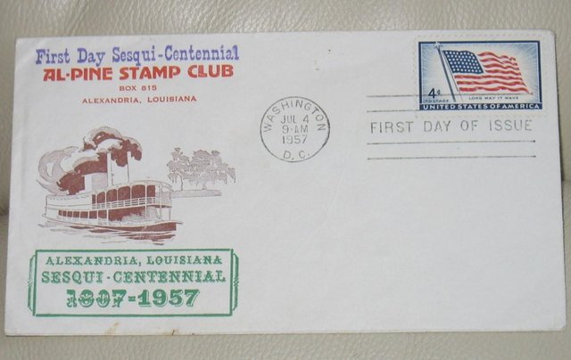 Preview of the first image of STAMP - First day of Issue, Sesqui-Centennial USA.