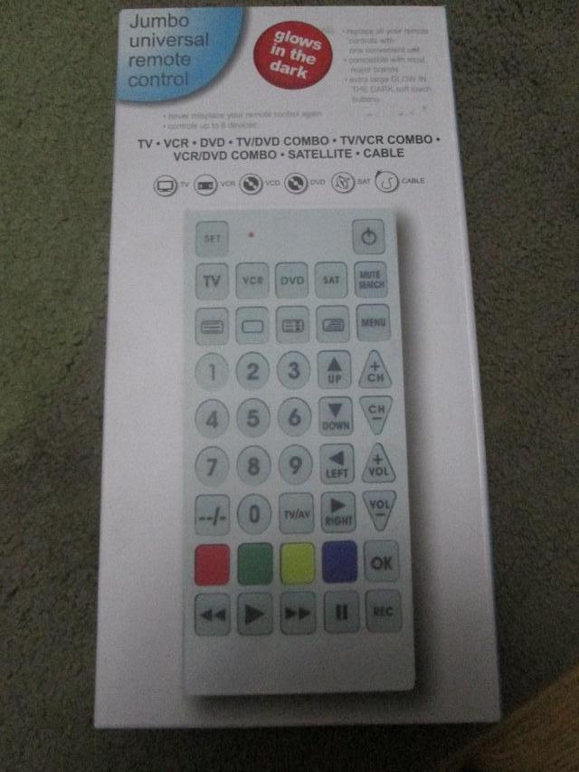 Preview of the first image of Jumbo Universal Remote (Incl P&P).