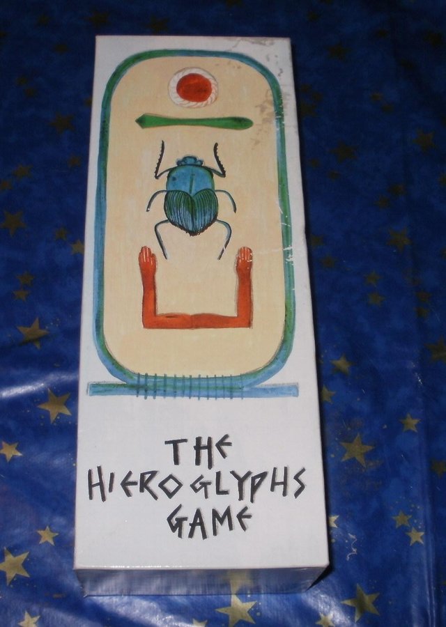 Preview of the first image of Boxed The HIEROGLYPHICS GAME Board Game 1989 missing 6 black.