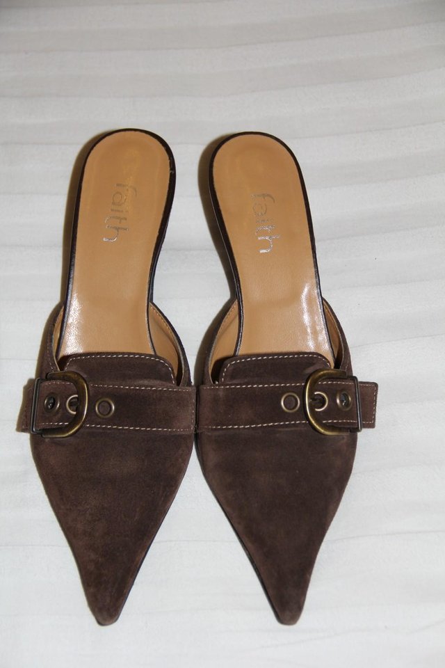 Preview of the first image of FAITH Brown Suede Shoes – Size 5 / 38.