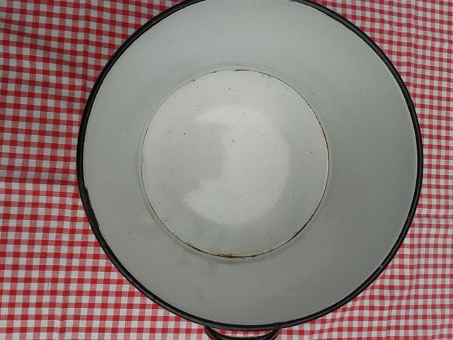Image 6 of Set of four enamel Flour Containers & Traditional Vintage En