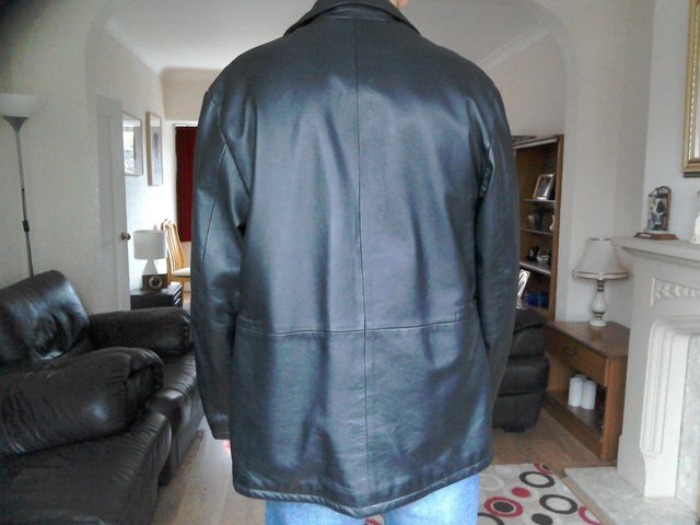 Image 2 of Man's Black Stylish Leather Jacket