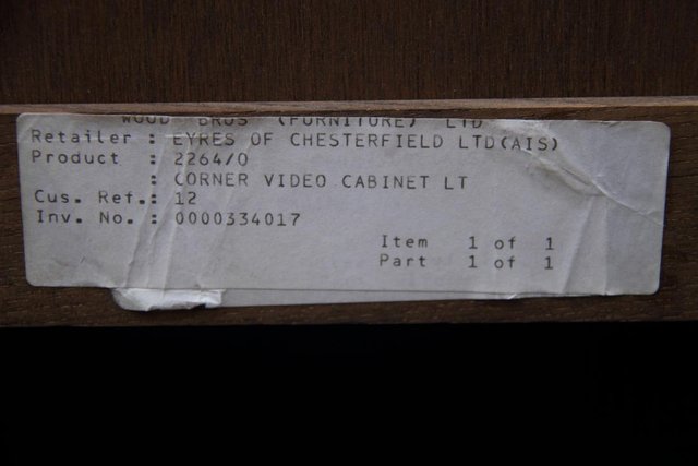 Image 6 of OLD CHARM LIGHT OAK CORNER TV DVD CABINET STAND TABLE UNIT