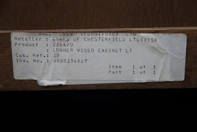 Image 33 of OLD CHARM LIGHT OAK CORNER TV DVD CABINET STAND TABLE UNIT