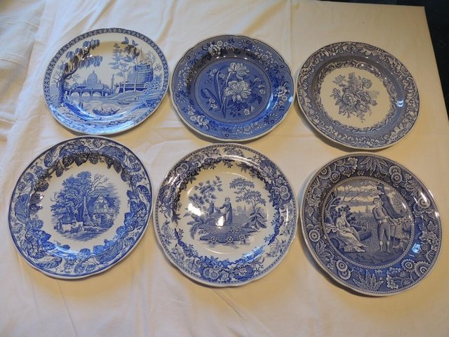 Preview of the first image of Copeland Spode Italian ''Blue Room'' Collection Plates.