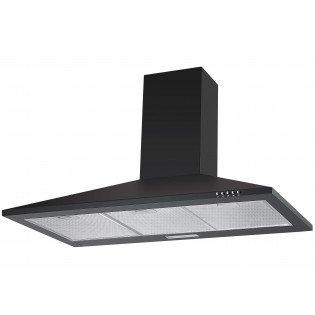 Preview of the first image of COOKOLOGY 90CM BLACK CHIMNEY HOOD-LED LIGHTING-NEW-WOW.
