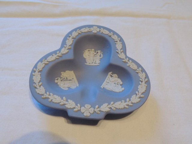 Preview of the first image of Wedgwood club shaped pin tray.