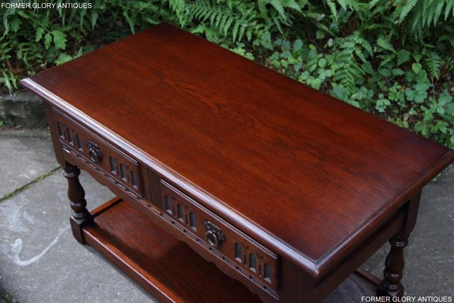 Image 8 of AN OLD CHARM LIGHT OAK COFFEE TABLE LAMP TV BOOK STAND