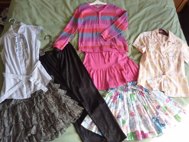 Preview of the first image of Bundle of Girls' Clothing Age 11-12.