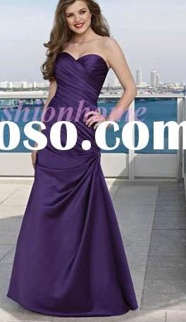 Preview of the first image of EVENING DRESS/ LONG Size 10 TAFFETA - SHOT PINK / PURPL..
