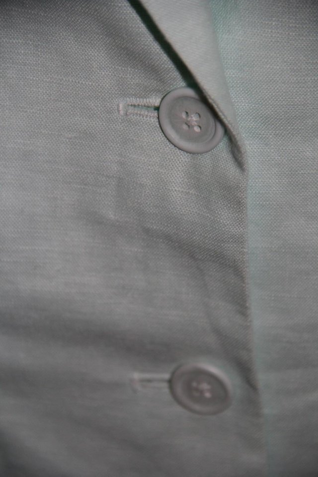 Image 3 of Primark Aqua Lined Linen Jacket Top Size 12