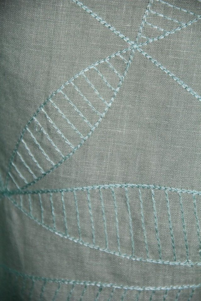 Image 2 of Jasper Conran Green Linen Dress Size 12