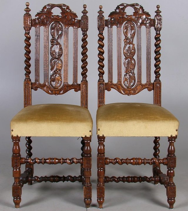 Preview of the first image of PAIR ANTIQUE CHAIRS.