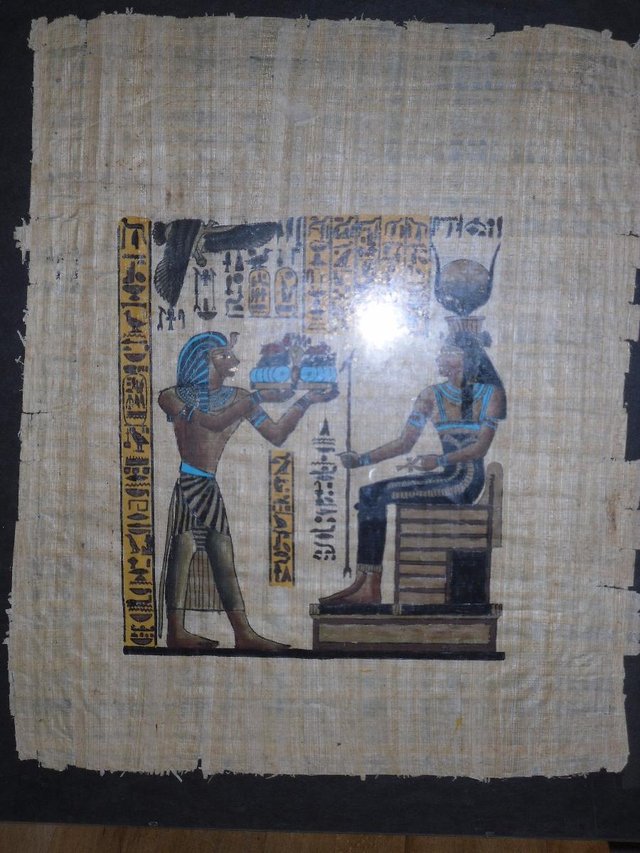 Image 2 of 3x Egyptian papyrus paintings