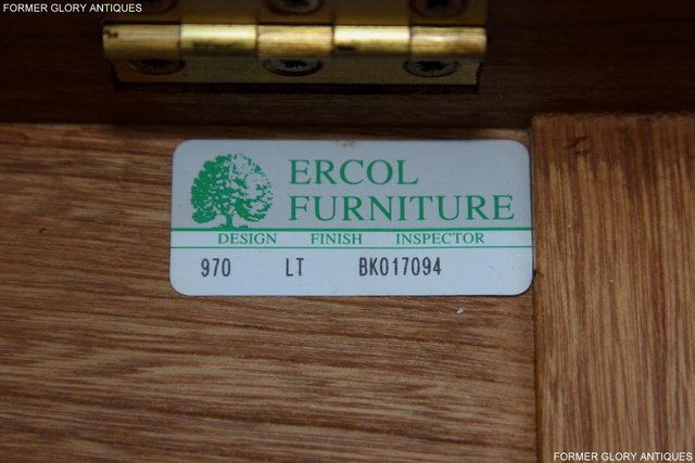 Image 25 of ERCOL LIGHT ELM CORNER TV DVD CABINET STAND TABLE BOOKCASE