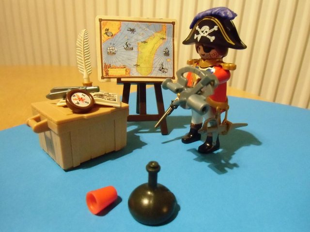 Preview of the first image of Playmobil Pirate Captain with Accessories.