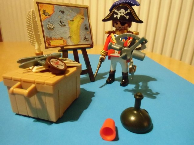 Image 2 of Playmobil Pirate Captain with Accessories
