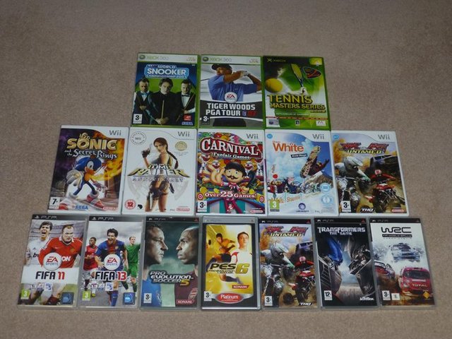 Preview of the first image of XBOX / WII / PSP Games For Sale.