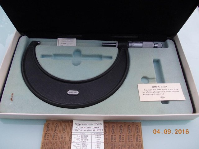 Image 2 of External Micrometer, M&W, (Moore & Wright), 25-150 mm