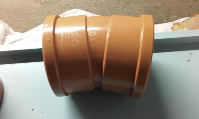 Preview of the first image of NEW POLYPIPE DOUBLE SOCKET BEND 15degree.