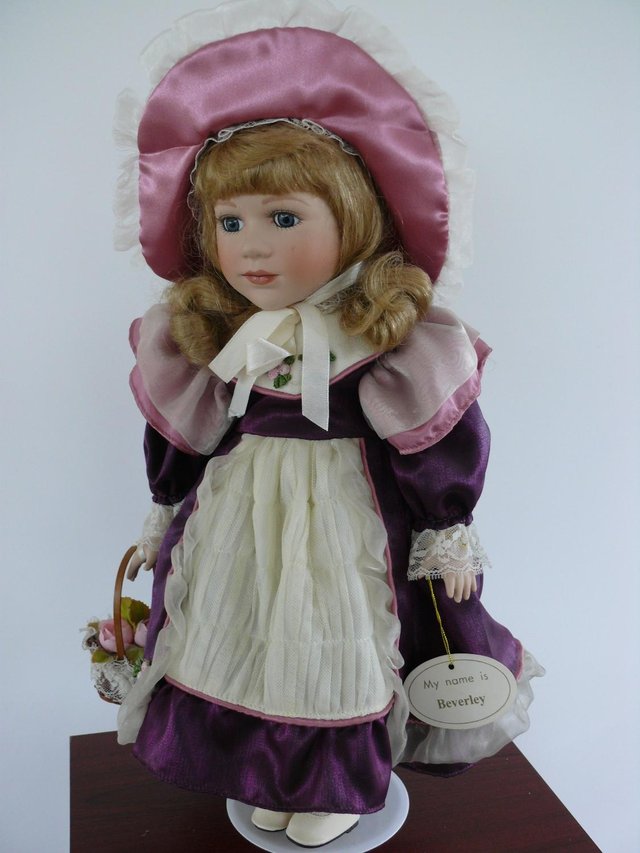 Preview of the first image of Collectors Porcelain Doll named 'Beverley'.