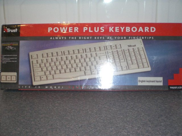 Preview of the first image of Trust. POWER PLUS KEYBOARD, Brand new and factory sealed.