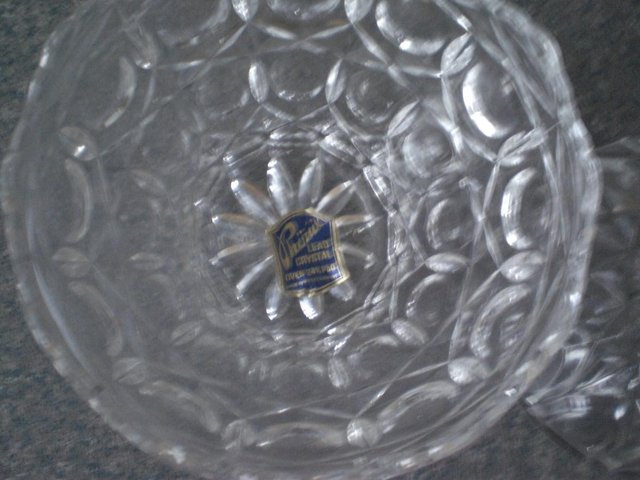 Image 3 of Attractive Lead crystal over 24% candy dish with lid - New