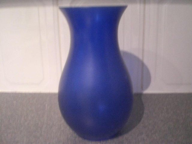 Image 2 of Pretty Blue shaped glass vase