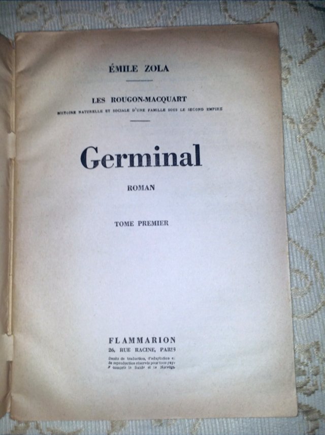 Image 12 of Complete 3 Tome Set ÉMILE ZOLA GERMINAL, French 1930's Eds